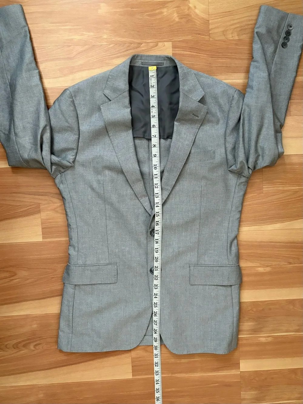 J. Crew $348 Gray Ludlow Slim Suit Jacket In Portuguese Cotton Oxford Size 38R M
